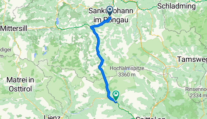 Von Sankt Johann im Pongau bis Obervellach