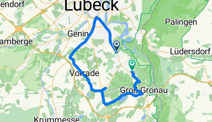 Neptunstraße nach Am Wilden Teich