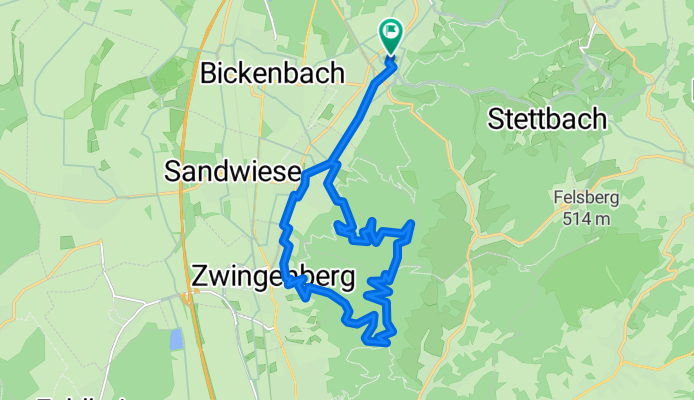 Route in Seeheim-Jugenheim