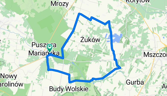 Trasa z Króla J Sobieskiego, Puszcza Mariańska