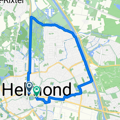 Route in Helmond 9,7