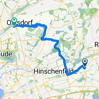 Tonndorfer Hauptstraße, Hamburg nach Alsterdorfer Straße, Hamburg