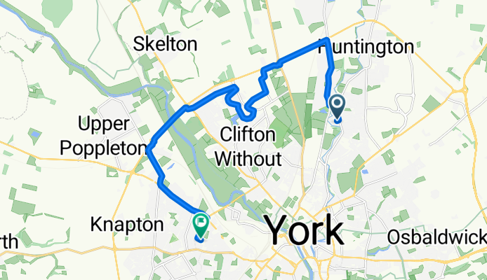 Meadowfields Drive, York to Burnsall Drive, York