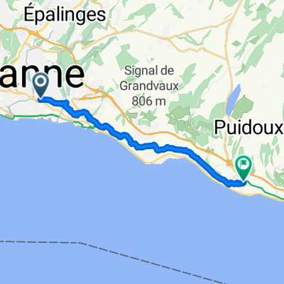 Avenue Étienne Guillemin, Pully à Rue du Bourg de Plaît, Chexbres