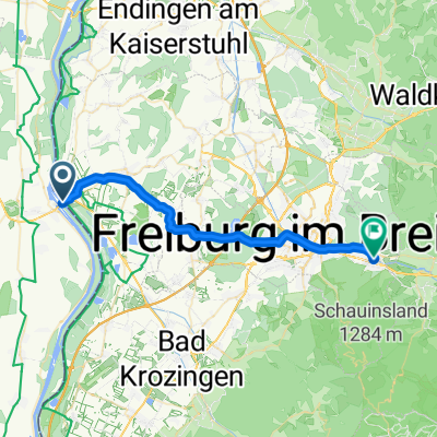 Breisach - Freiburg Mitte