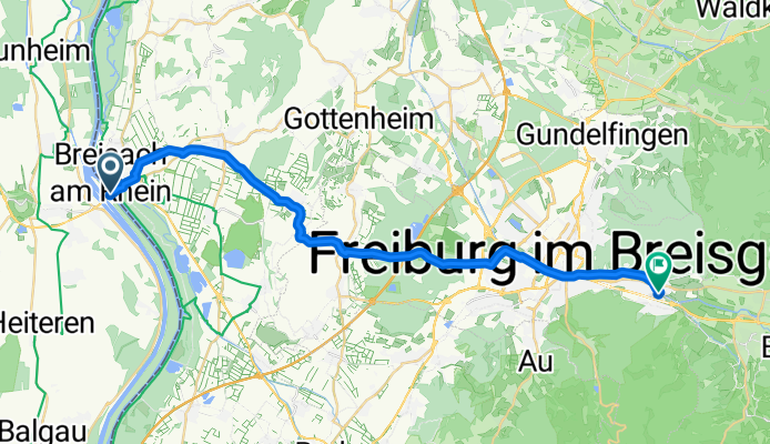 Breisach - Freiburg Mitte