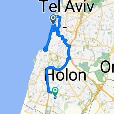 Hayarkon Street, Tel Aviv-Yafo to Mordechai Anilevitch Street, Holon