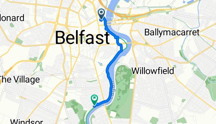 Princes Street, Belfast to Harrow Street, Belfast