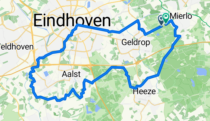 Route in Mierlo Waalre 44
