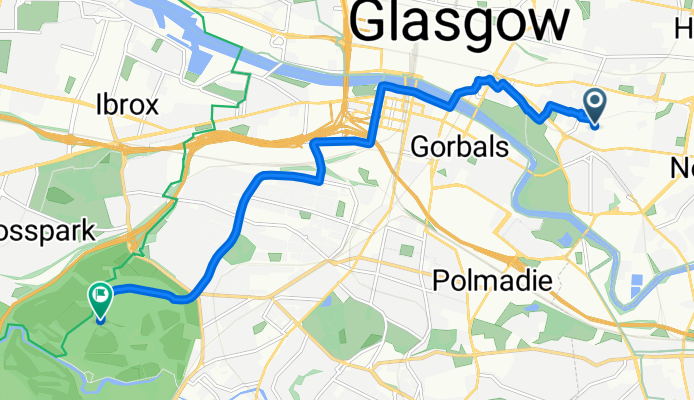 London Road, Glasgow to Newlands/Auldburn, Glasgow