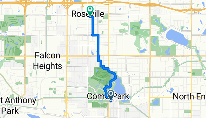 Como Avenue to Co Rd B & Hamline Ave