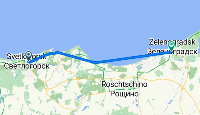 Солнечногорск - Зеленоградск