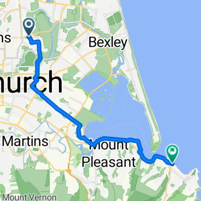 Netherby Ln, Christchurch to Marriner St, Christchurch