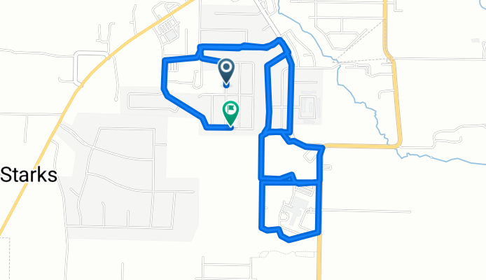 S Amber Dawn Ave, Farmington to S Amber Dawn Ave, Farmington