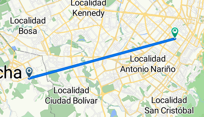 De Calle 14-00 a Carrera 16-36