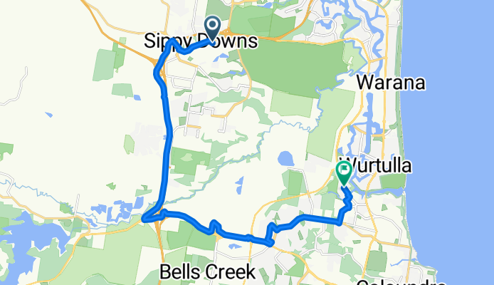 Route in Sippy Downs