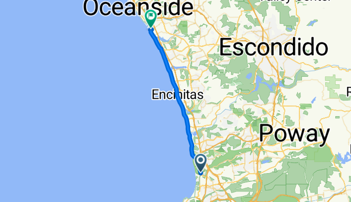 N Torrey Pines Rd, San Diego to Carlsbad Village, Carlsbad