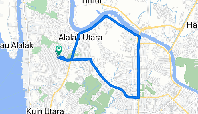 Jalan HKSN Kompleks Amd Permai No.199 to Jalan HKSN Kompleks Amd Permai No.199