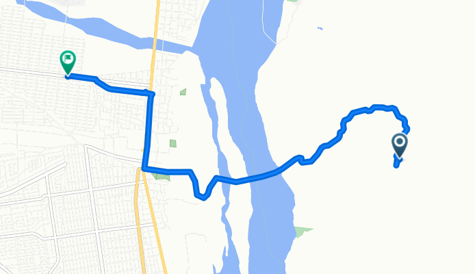 Ruta a Calle Sinaloa San José Viejo