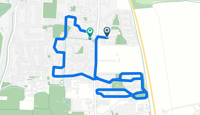 Route around Lottie's estate