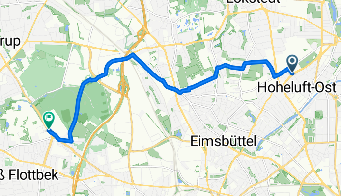Husumer Straße, Hamburg nach Max-Born-Straße, Hamburg