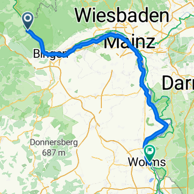 Oberdiebach - Worms
