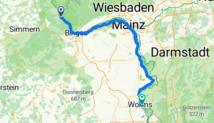 Oberdiebach - Worms