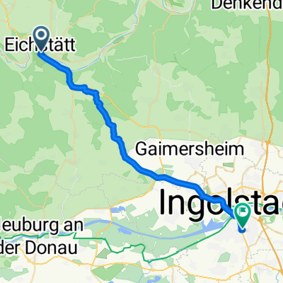 Eichstätt nach Ingolstadt Hbf.