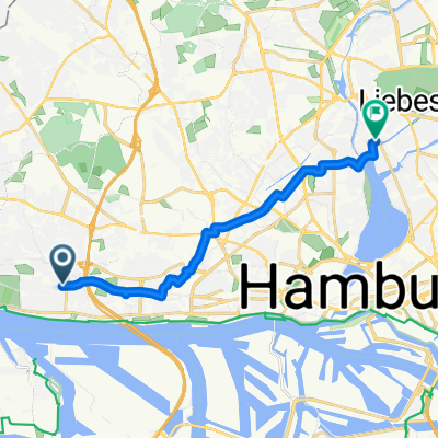 Zickzackweg, Hamburg nach Sierichstraße, Hamburg