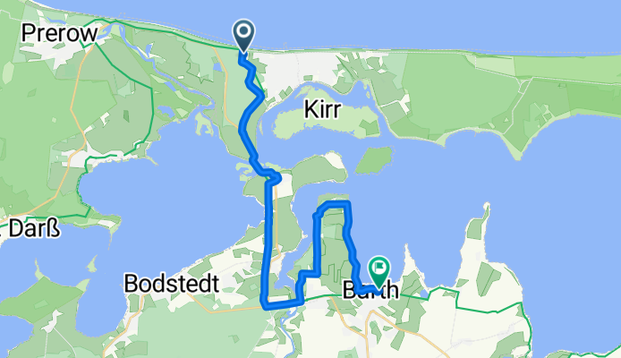 Am Bahndamm, Zingst nach Barth, Barth