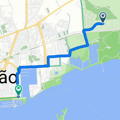 Quelfes, Olhão nach Avenida Quinto de Outubro, Olhão