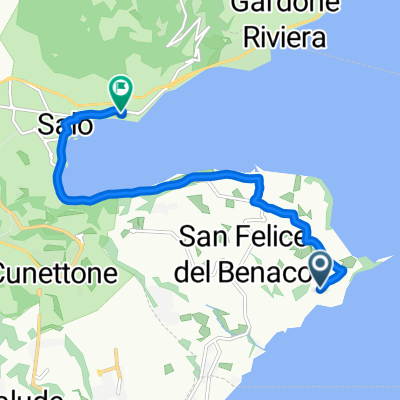 Via Fornella, San Felice del Benaco nach Via Lungolago Giuseppe Zanardelli, Salò