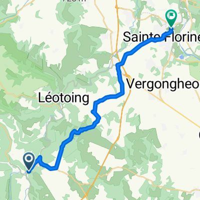 D 909, Blesle nach Hameau Côte de l'Air, Brassac-les-Mines