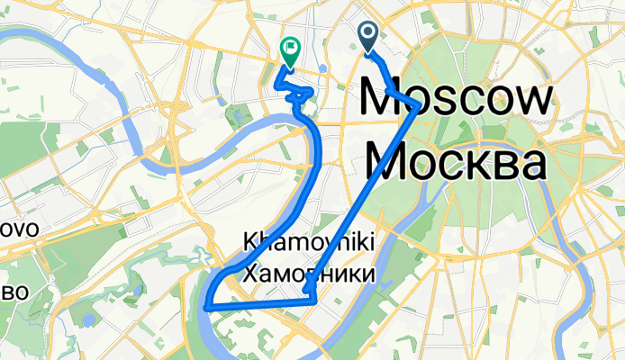 Садовая-Кудринская улица, Москва до улица Красная Пресня, Москва