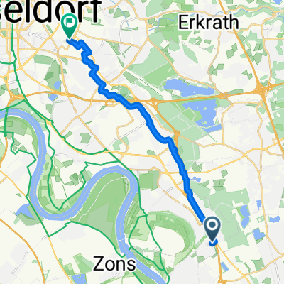 Route in Düsseldorf