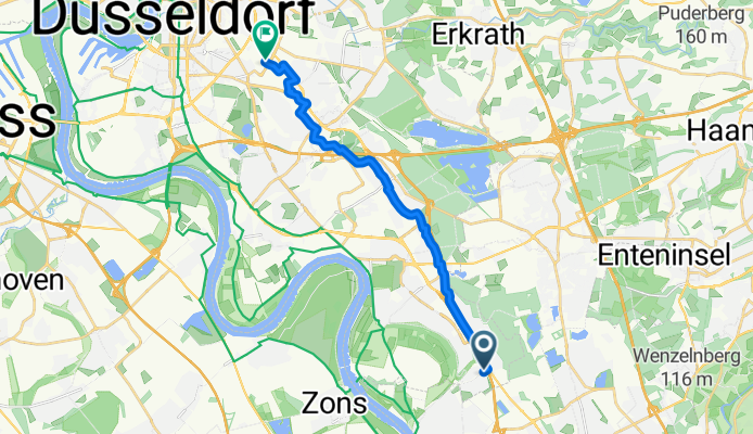 Route in Düsseldorf