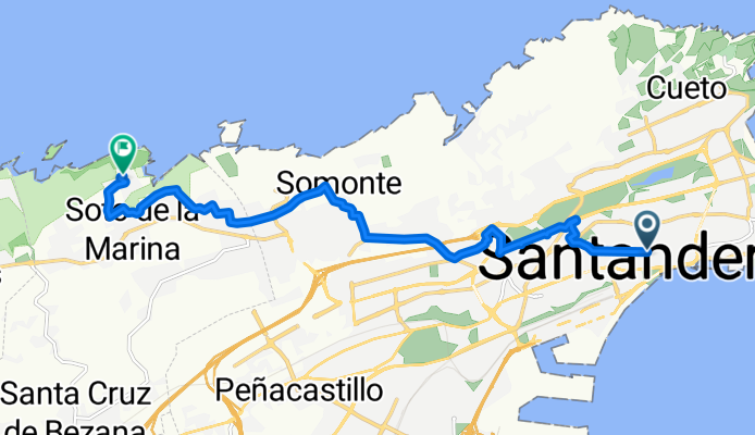 Route to Soto de la Marina
