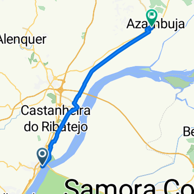 Vila Franca de Xira, Vila Franca de Xira to Rua Eng.o Moniz da Maia, Azambuja