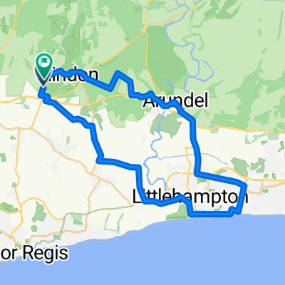 Slindon Bottom Road, Arundel to Slindon Bottom Road, Arundel