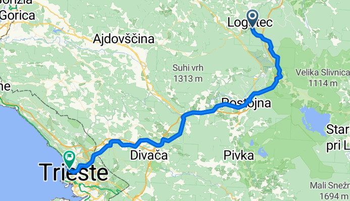 Logatec - Trieste