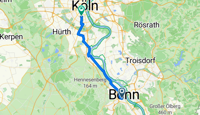 Meckenheimer Allee, Bonn nach Vorgebirgstraße, Köln