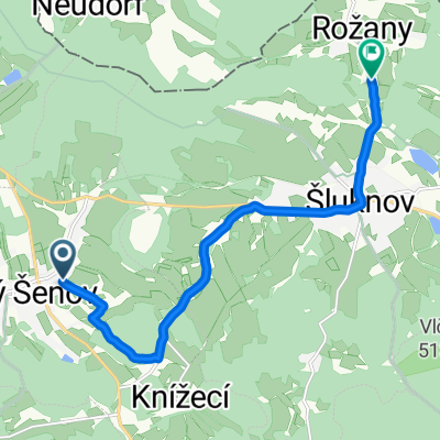 Velký Šenov do Šluknov