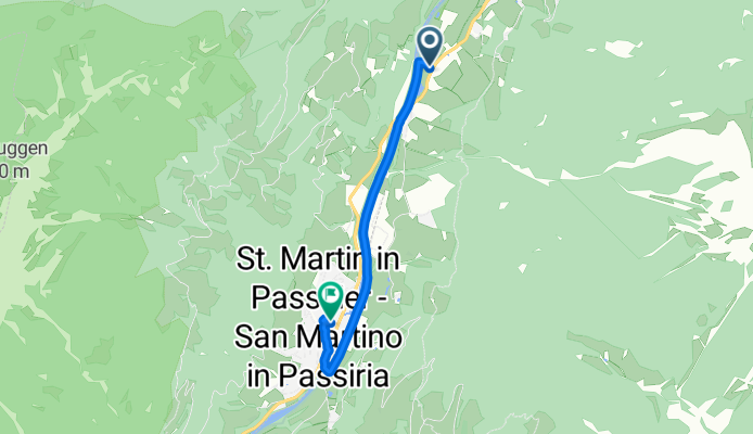 Pseirerstraße, St. Leonhard in Passeier nach Jaufenstraße, St. Martin in Passeier