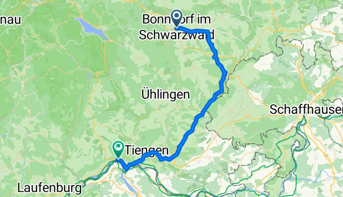 Von Bonndorf im Schwarzwald bis Waldshut-Tiengen