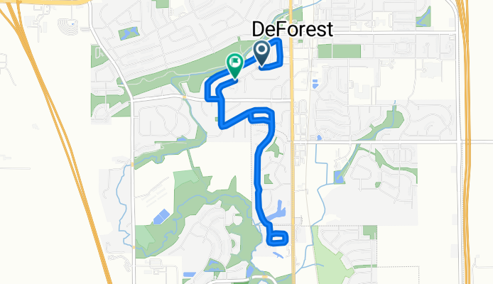 Sunset Dr, De Forest to Sunset Dr, De Forest