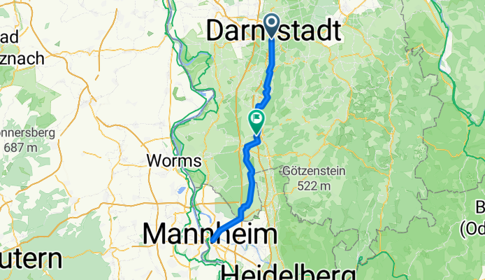 Darmstadt - Bensheim
