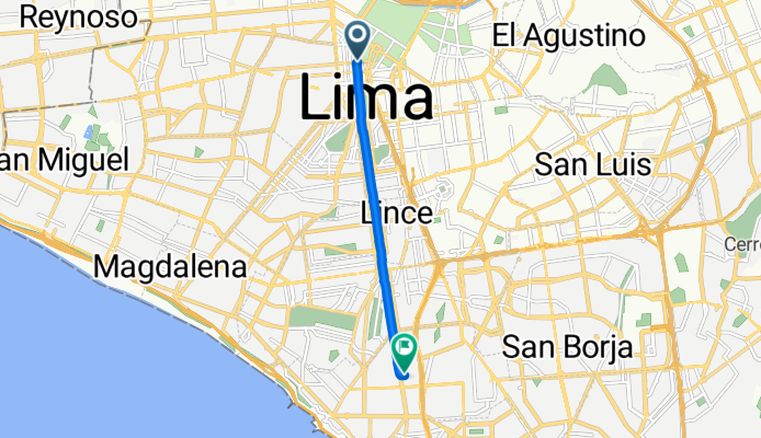Avenida Uruguay, Lima a Departamento de Lima