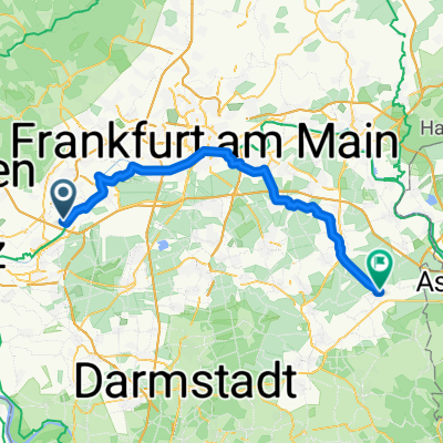 Siegfriedring, Hattersheim am Main nach Lichtenberger Straße, Babenhausen