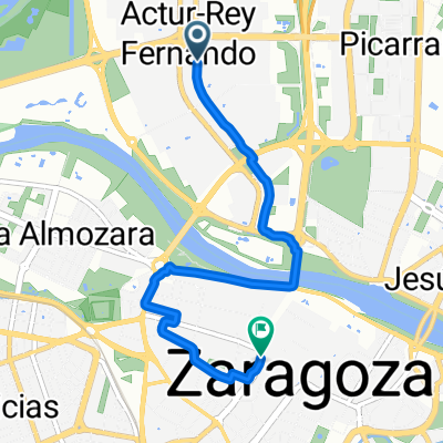 Calle de María Zambrano, Zaragoza a Calle del Coso, Zaragoza