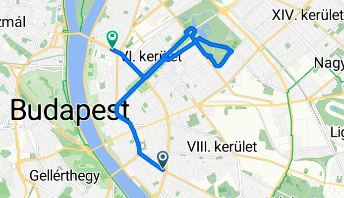 District VIII, Budapest to Ditrói Mór utca, Budapest